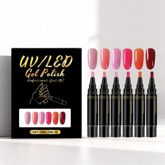 SeekLGT Gel Nail Polish Pen Quick Drying Nail Gel Pen Precise Brush Portable Nail Art DIY 36 Colors For Women Manicure