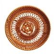 thumbnail image 3 of Visland Plate Mat Woven Multipurpose Handmade Chinese Knot Rattan Thermal Insulation Coaster for Daily Use, 3 of 7