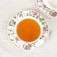 thumbnail image 3 of Bone China Tea Cups Set for 2, Rose Garden Style Porcelain Tea Cups with Saucers and Spoons, 5oz English Coffee Mugs Gift Set, 3 of 6