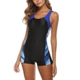 thumbnail image 1 of Cathalem Womens One Piece Swimsuits Tummy Control Ruched Swimwear Halter Bathing Suit,E XL, 1 of 2
