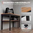 thumbnail image 3 of 48 In Adjustable Garage Workbench with 2-Tier Shelf and ETL Power Outlet 2500 LBS Heavy-Duty Hardwood Table for Workshop Home Garage, 3 of 7