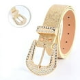 thumbnail image 3 of Jesscasday Embellished Leather Belt Unisex Stylish Belt Retros Styles Elegant Waistband, 3 of 9