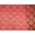 thumbnail image 4 of Silk Brocade hot pink with metallic gold BRO136[6], 4 of 8