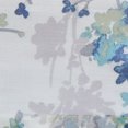 thumbnail image 2 of Single (1) Sheer Window Curtain Panel: Grommets, Floral Design 54"W x 90"L (Teal and White), 2 of 2