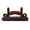 Red, variant on Sunjoy Tech Retro Style Folding Fan Stand Smooth Edge High Stability Wooden Fan Frame Base Display Tool Desktop Decoration
