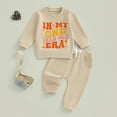 thumbnail image 3 of Jxzom Baby Girl First Birthday Outfit In My One Year Old Era Sweatshirt Tops Long Sleeve 1st Birthday Shirt Pants Fall Clothes Set, 3 of 10