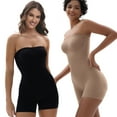 thumbnail image 2 of SHAPERX Strapless Bodysuit for Women Tummy Control Shapewear Butt Lifter Full Body Shaper with Removable Straps, 2 of 6