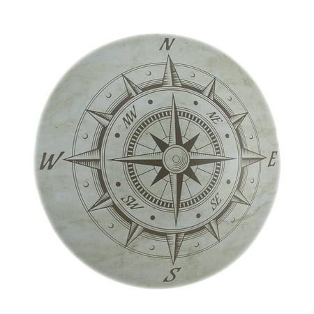 Nautical Compass Rose Decorative Metal Wall Plaque
