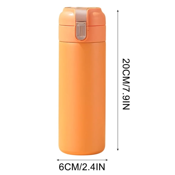 Stainless Steel Water Bottle with Digital Temperature Display and Double-Wall Vacuum Insulation for Hot or Cold Drinks