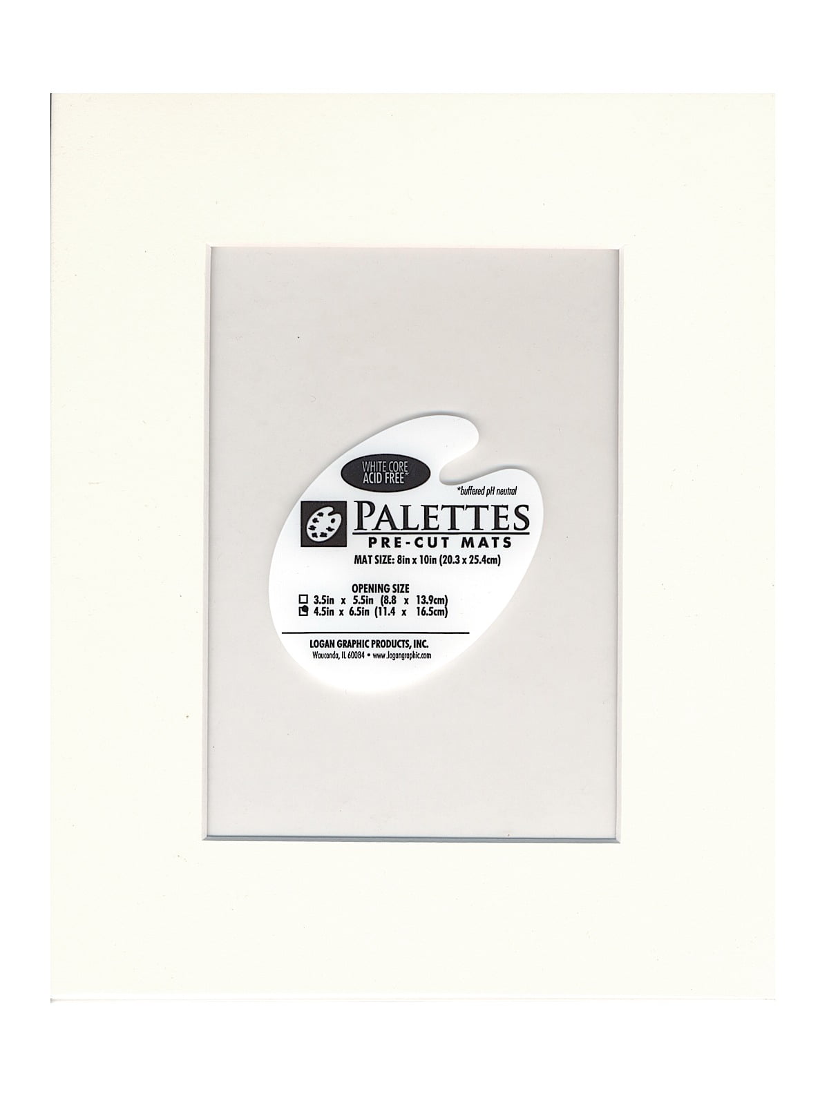 Palettes PreCut Mats rectangle, antique white, 11 in. x 14 in. (pack