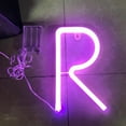 thumbnail image 4 of Slatcetga Cute LED Letter Light Birthday Wedding Party Bedroom Wall Hanging Decorative Light DecorationLetter R, 4 of 8