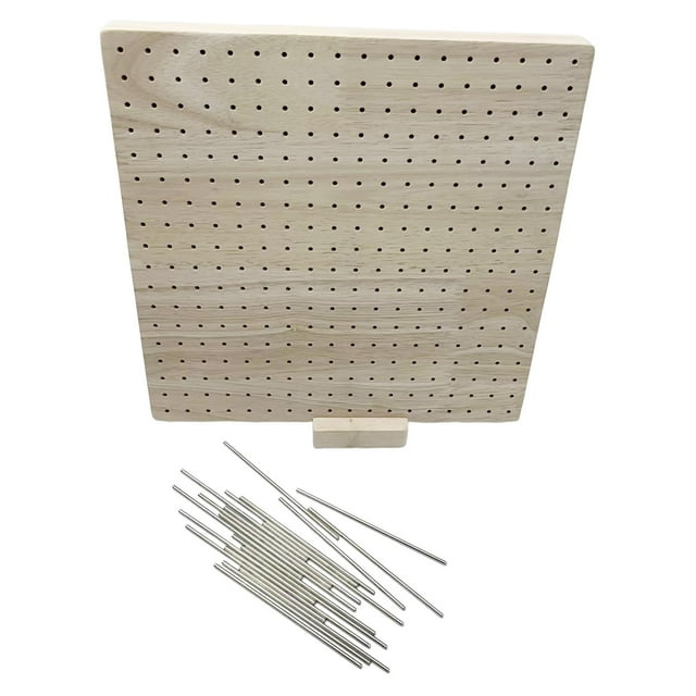 Tabla De Tejer Con Madera De 20 Pines Con Rejillas Duraderas Para Tejer Regalo De Ganchillo Sunnimix Tablero de bloqueo