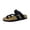 Black, variant on Cushionaire Lucky 100% Genuine Leather Suede Womens Sandals, Comfortable Cork Footbed Slides for Women with Adjustable Buckles