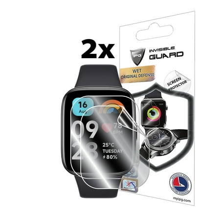 IPG for Xiaomi Redmi Watch 3 Active Smart Watch Hydrogel Screen Protector (2 Units) Invisible HD Clear Film Anti Scratch Guard-Smooth/Self-Healing/Bubble for 3 Active