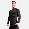 thumbnail image 1 of Camiseta deportiva de manga larga con cuello alto para hombre, para correr, deportes profesionales, otoño e invierno, elástica, de secado rápido, sudadera con cuello 1058, 1 of 6