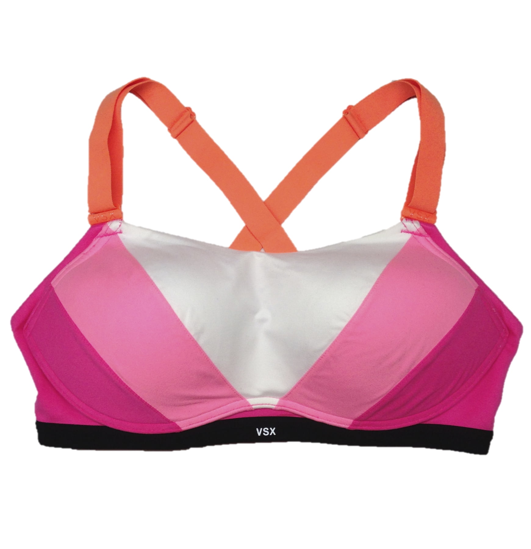 Victoria's Secret VSX Sports Bra Cross Back Molded Cup Pink Size 36B - $17  - From Xochipilli