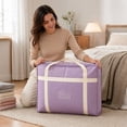 thumbnail image 4 of Large Capacity Quilt Storage Bag Waterproof Dustproof, Heavy Duty Moving Packing Organizer for Comforters Blankets, Reinforced Handles Durable Fabric, Home Relocation Essential, 4 of 5