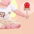 thumbnail image 2 of Japanese Traditional Toy Wood Handle Crystal Ball Kendama Kids Sports Game (Red), 2 of 8