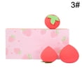 thumbnail image 2 of 3PCS Fruit Makeup Sponge Peach Lemon Strawberry Makeup Blender Cosmetic Sponge, 2 of 10