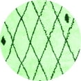 thumbnail image 1 of Ahgly Company Indoor Round Solid Green Modern Area Rugs, 3' Round, 1 of 1