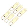 thumbnail image 1 of 6 Pcs de Remplacement de Fermeture Éclair, Tireur de Métal pour Fermeture Éclair, Doré Lisse, 1 of 9