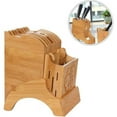 thumbnail image 2 of Multifunctional Kitchen Storage Rack - Bamboo Kitchen Knife Block Knife Holder with Stand for Organized and Tidy Kitchen Knife, 2 of 4