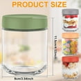thumbnail image 3 of FUYGRCJ 4PCS Overnight Oats Jar, 16oz Overnight Oats Container with Sealed Lids, Clear Glass Fruit Yogurt Storage Containers, Airtight Seasoning Storage Jar, 3 of 7