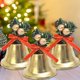 thumbnail image 5 of 20/4 piezas de colgantes de campanas navideñas, guirnaldas de árboles de Navidad, adornos colgantes de campanas para el hogar, fiestas de Navidad y Año Nuevo, manualidades de decoración DIY, 5 of 5