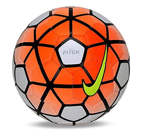 Nike Pitch Soccer Ball (White, Orange 