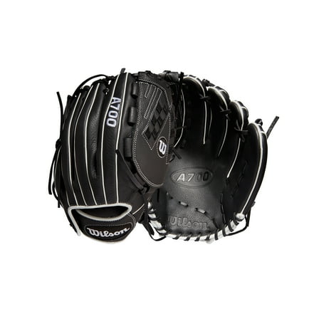 Wilson A700 12.5 In., Fastpitch Outfield Baseball Glove and Mitts, Right-hand Throw