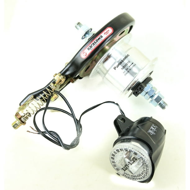 Panasonic NRH010 Dynamo 36 Hole Front Bike Hub Drum Brake LED Flashing Light NEW