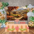 thumbnail image 3 of Autumn Village Photography Backdrop Home ration Background Rural Harvest Landscape Photobooth Props for Photoshoot, 3 of 8
