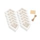 thumbnail image 5 of 12 Piezas Caja para Cupcakes Caja para Caja para Postres Caja para con Ventana Transparente de Papel Resistente Práctica Adecuada para 4 cuadrículas, 5 of 8