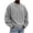 Gray, variant on Admvng Men's Long Sleeve Tops Solid Casual Soft Lounge Shirts Solid Color Hoodie