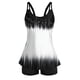thumbnail image 5 of TaTaai Women's Modern Graphic Bikini Set, Gradient Print Push Up Swimsuit with Sheer Mesh Cover, Tech Inspired Racerback Two Piece Gift, 5 of 6
