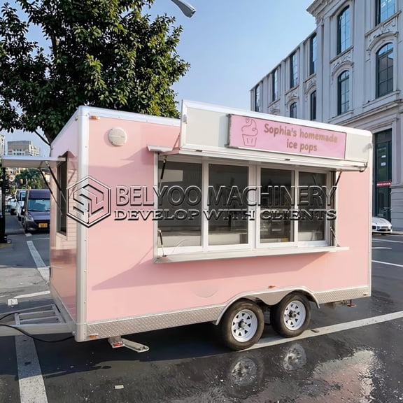 BELYOO Commercial Stainless Steel Food Service Cart | Mobile Food Cart for Outdoor Catering and Food Preparation