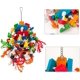 thumbnail image 3 of Juguete grande para loros: bloques de madera multicolores, juguetes para rasgar, ideales para cacatúas grises africanas y una variedad de loros., 3 of 3