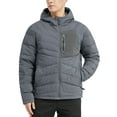 thumbnail image 2 of Men's Down Jacket hooded Water Resistant 5 Pockets Hooded Puffer Jacket Lightweight, 2 of 7