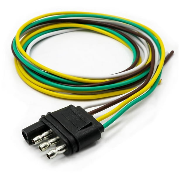 Câble de remorque 4 fils HD 20 pieds avec connecteur - Pièces de
