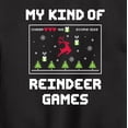 thumbnail image 3 of Instant Message - My Kind Of Reindeer Games Christmas - Toddler & Youth Crewneck Fleece Sweatshirt, 3 of 6