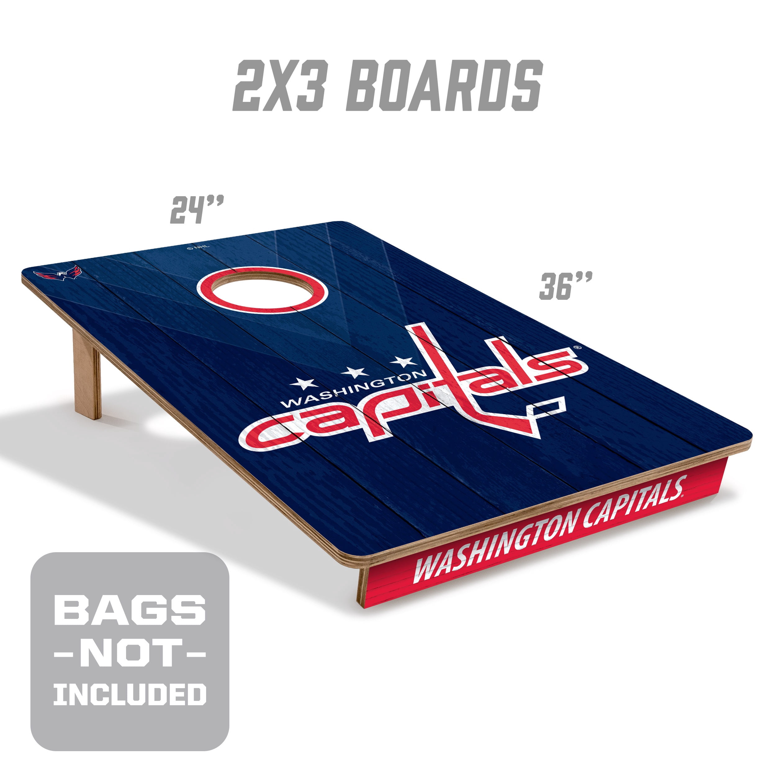 YouTheFan NHL Washington Capitals 2' x 3' Cornhole Game No Bags
