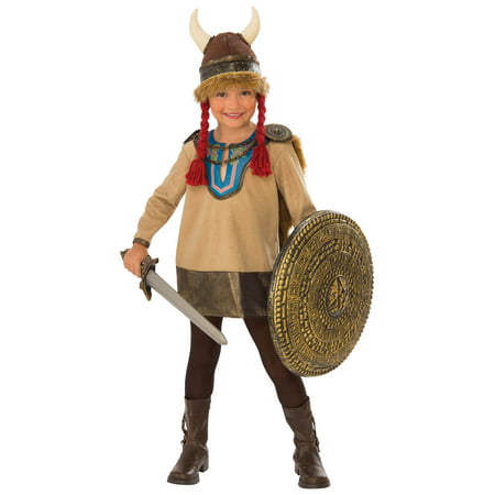 Kids Viking Girl Costume Child Medium 8-10 (5-7yrs)