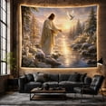 thumbnail image 6 of River Baptism Scene Tapestry Wall Hanging, 6 of 7