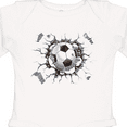 thumbnail image 4 of Inktastic Soccer Breakthrough Boys or Girls Long Sleeve Baby Bodysuit, 4 of 5
