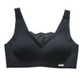 thumbnail image 1 of Women's Non Wired Padded Full Cup Bra - Wireless Supportive Bustier - W-Shape Structure Breathable Comfort Bra, 1 of 4