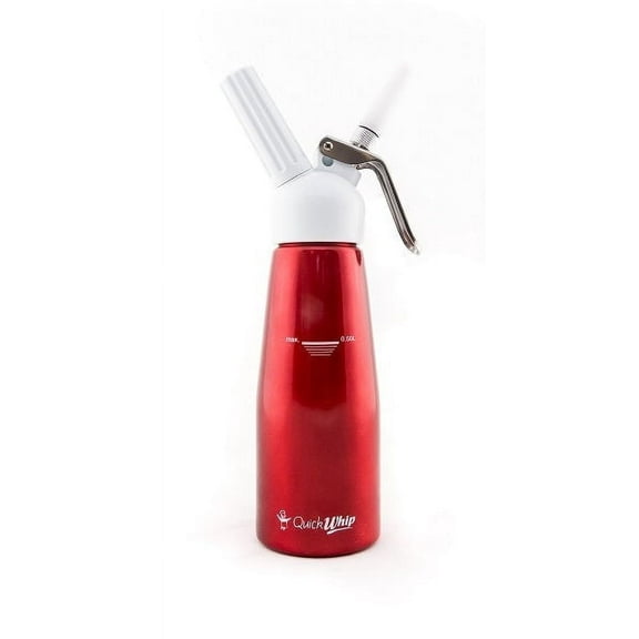 QuickWhip 0.5 fl oz Cream Whipper Dispenser with Cleaning Brush, Tips