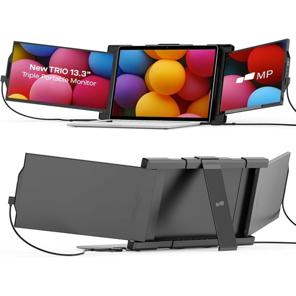 Restored Mobile Pixels Trio 12.5-Inch 1080p Full HD Portable Monitors- 60 Hz IPS Slide-Out Displays for Laptops, 2 Pack (Refurbished)