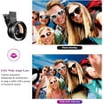 thumbnail image 3 of BYXAS Phone Camera Lens, 2 in 1 Cell Phone Clip-on Lens Kit 0.45X Wide Angle Lens 140°+ 12.5X Macro Lens Clip-on iPhone Lens for Phone and Most of Android Smartphone, 3 of 8