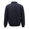 thumbnail image 2 of Men's Jacket Multi Pocket Water Resistant Industrial Uniform Quilted Bomber Work, Navy, M, 2 of 4