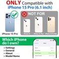 thumbnail image 2 of REJODA-for iPhone 15 Pro Waterproof Case - IP68 Waterproof Phone Case with Built in Screen Protector [360 Full Body Protection], Shockproof Dirtproof Heavy Duty Phone Case for iPhone 15 Pro, Black, 2 of 4